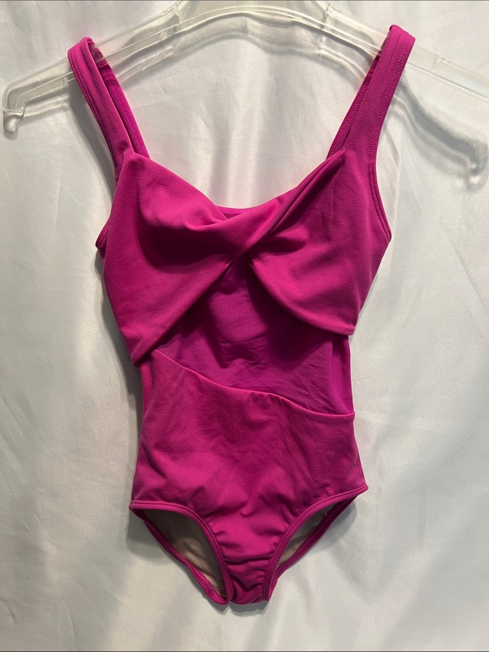 Jo and Jax Fuchsia Twist-Front leotard XXSA